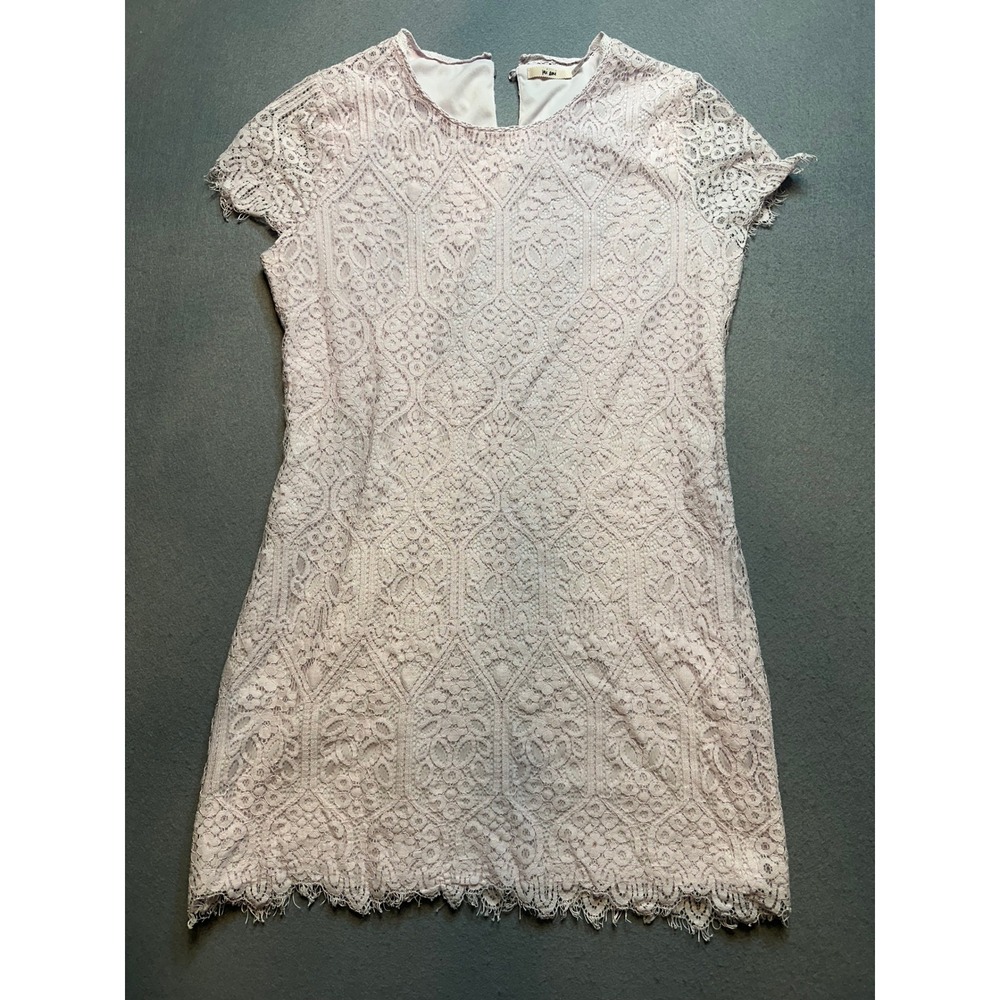 Mi Ami Francescas Light Pink Lace Shift Dress Short -120 Sleeve Malcolm L9 Large